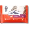 CLUB 4 PAWS Premium SET kapsičky s hovädzim mäsom 4x85g (9077)