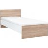 Jednolôžková posteľ Miami 90x200 cm dub sonoma-biela