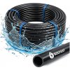 MONTÁŽNA RÚRA na zavlažovanie, irigačná, tesná PE Fi 16mm HADICA 50 m PEVNÁ