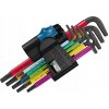 Imbusové kľúče Torx 9 kusov 967 SL/9 viacfarebné TORX HF Wera