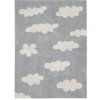 Lorena Canals , Ručne tkaný kusový koberec Clouds Grey, 120x160, šedá, kancelária