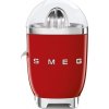 Smeg CJF11RDEU citrusový odšťavňovač, 70 W, manuální tlak, univerzální kužel z nerezové oceli, červený