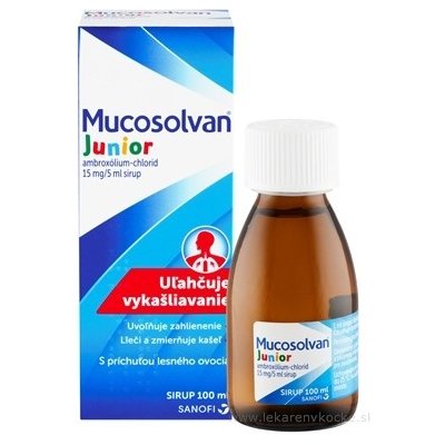 Mucosolvan Junior sir 15 mg/5 ml (fľ.skl.) 1x100 ml