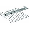 Interex Výsuvný vešiak na nohavice 11 ramien / Lesklý chróm 400 mm