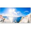 Foto obraz sklenený horizontálny Santorini Grécko 100x50 cm