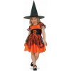 Detský kostým - Oranžová čarodejnica 116