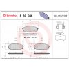 Sada brzdových platničiek, vždy 4 kusy v sade BREMBO P 30 086 (P30086)
