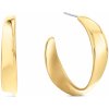 Calvin Klein Módne pozlátené kruhové náušnice Ethereal Metals 35000534