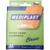MEDIPLAST Textilná náplasť 1663 Classic 8 cm x 1 m, s vankúšikom, 1x1 ks Mediplast CZ