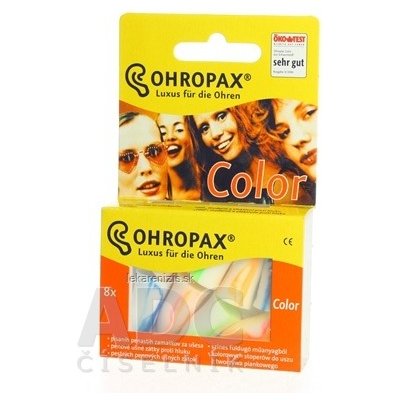 OHROPAX USNE VLOZKY COLOR 8KS