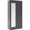 ArtPK Šatníková skriňa AMELIA 90 farebné prevedenie: Grafit so zrkadlom