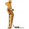 MAXX Hliníková CNC ADVANCED spoušť pro M4/M16 - TYPE E, žlutá