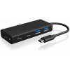 ICY BOX IB-HUB1426-CPD, USB 3.0 Type-C® Hub zu 2x Type-C® und 2x Type-A USB Anschlüssen 4 porty USB-C® (USB 3.1) MultiPort húb čierna; IB-HUB1426-CPD