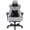 Herné kreslo Anda Seat Kaiser 3 PRO XL, látka šedá