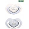 Canpol babies Set symetrických silikónových cumlíkov Light touch 0-6m ROYAL BABY - modrý