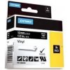páska DYMO 1805435 PROFI D1 RHINO White On Black Vinyl Tape (12mm)