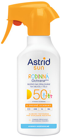 Astrid Sun mlieko na opaľovanie v spreji SPF 50 270 ml
