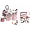 Set kozmetický stolík s kufríkom a elektronickým fénom My Beauty Center 3v1 Smoby s púdrom na tvár