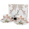 Sakura a žeriavy – sada 2 šálok na cappuccino (Japan Collection)