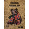 Vyrezávané drevené puzzle Panda Kung-Fu A3