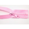 Deliteľný kostený zips - dĺžka (30 - 95 cm) - rôzne farby 65 cm Ružová