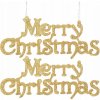 SPRINGOS Vianočné ozdoby Merry Christmas sada 2ks