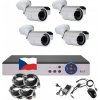 4CH 5MPx AHD kamerový set CCTV EONBOOM 4B - DVR s LAN a 4x vonkajšie bullet