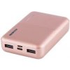Powerbank GoGEN 10000 mAh, PB100007, metalická (PB100007RG) ružová