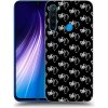 Picasee silikónový čierny obal pre Xiaomi Redmi Note 8 - Separ - White On Black