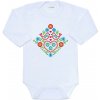 NEW BABY Detské body s potlačou Ľudový vzor vtáčiky New Baby Veľ. 86