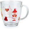 TORO Skleněný hrnček 350ml elfíci