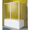 AQUATEK ROYAL VA4 180 x 75cm vaňová zástena rohová, profil biely, ROYALVA4BI18017