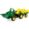 PegPerego S.p.A Elektrický nakladač PegPerego John Deere Ground Loader 12V zelená + vlečka