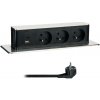 Solight | Solight PP126USBC - Zásuvkový stĺpik pre dosku stola 3x230V + USB-A + USB-C | SL1491