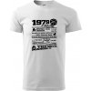 1979 v kocke - Klasické pánske tričko vyššej gramáže - 2XL ( Biela )