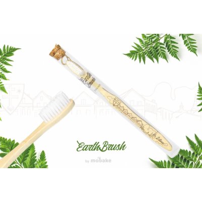 MOBAKE EarthBrush™ ŽILINA Bambusová zubná kefka ako Suvenír | 3010 Extra Soft
