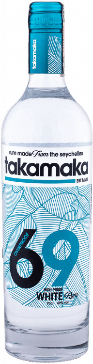 Takamaka Overproof 69 White Rum 69% 0,7 l (čistá fľaša)