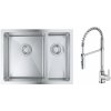 Súprava nerezový drez Grohe K700 31577SD1, kuchynská batéria Oltens Duf 35203100