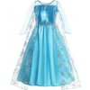 Kostým detský Frozen Ľadové kráľovstvo Elsa šaty s flitrami L 130