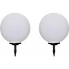 Svietidlá na osvetlenie chodníka, 2 ks, LED, 50 cm, s hrotmi