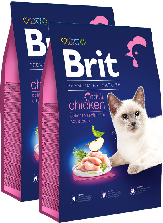 Brit Premium Cat by Nature Adult Chicken 2 x 8 kg