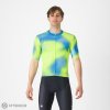 Castelli VORTICE dres, aquamarín/limetka L