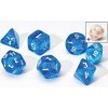 Sirius Dice Súprava kociek Sirius Dice Translucent - Blue - 7 ks + 1 bonusová