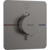 Sprchová batéria Hansgrohe ShowerSelect Comfort Q bez podomietkového telesa kartáčovaný čierny chróm 15581340