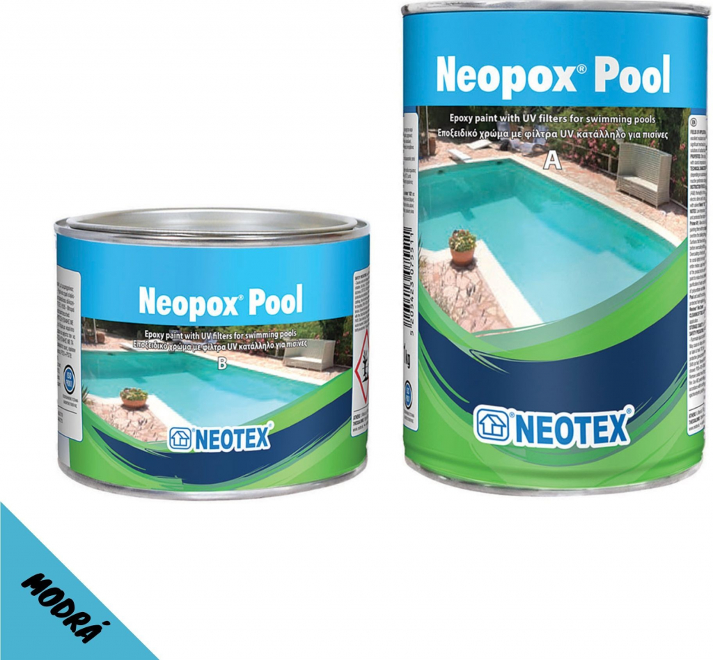 Neopox Bazén - epoxidová živica na bazény: 10 kg Modrá