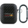 Puzdro pre AirPods 1/2, Red Bull PU Carbon Logo, obal na slúchadlá, case