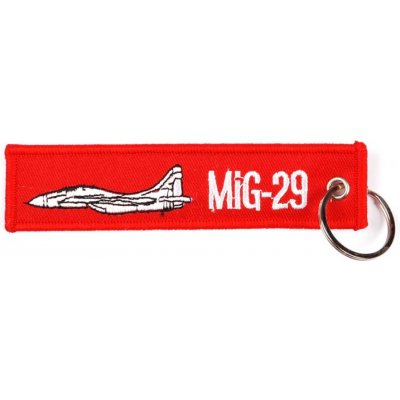 Prívesok na kľúče MIG-29 červený