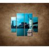 Manhattan a Socha Slobody - 4dielny 100x90cm