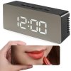 Verk 01457 Zrkadlové LCD hodiny 4v1 čierne