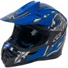 Ramiz Detská prilba na motorku L – modrá